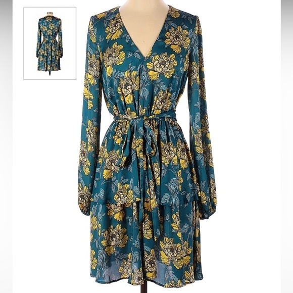 Louna Floral Tiered Mini Dress - Picture 1 of 8